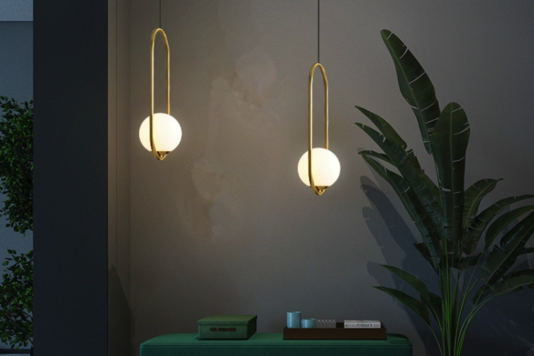 Stylish Lighting: Simple Copper Oval LED Chandelier