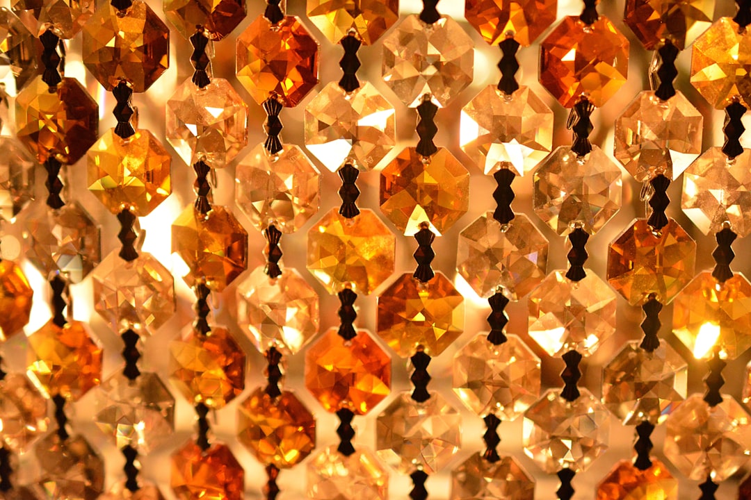 Photo copper oval LED chandelier