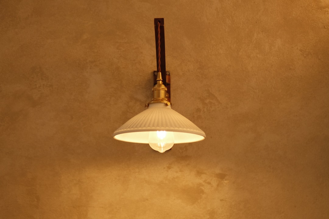 Photo leather strap wall light